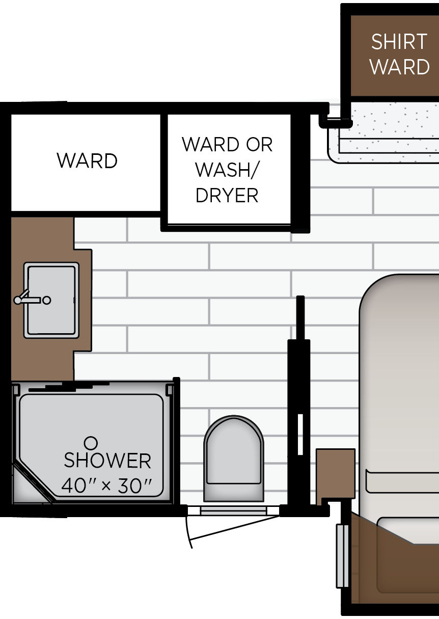 2027 Super Star 4159 Bathroom Floorplan