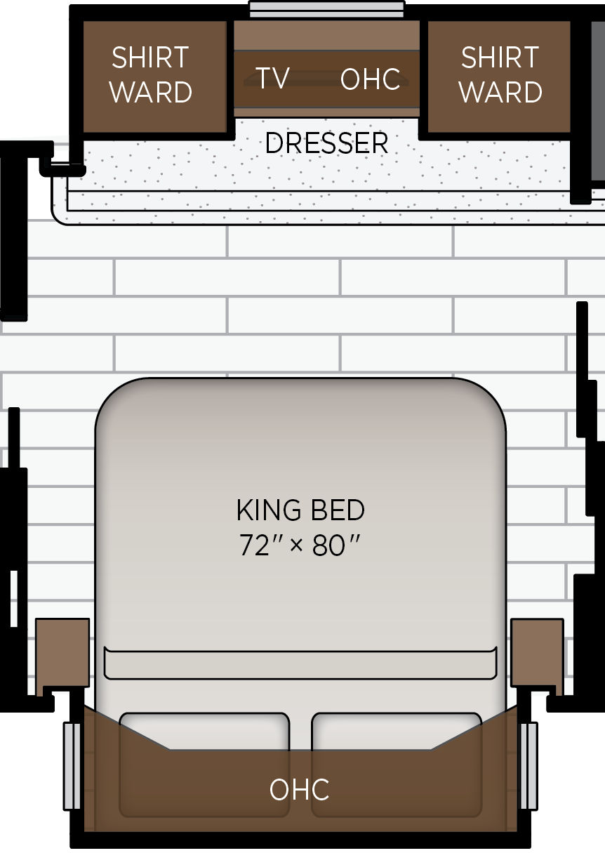 2027 Super Star 4159 Bedroom Floorplan