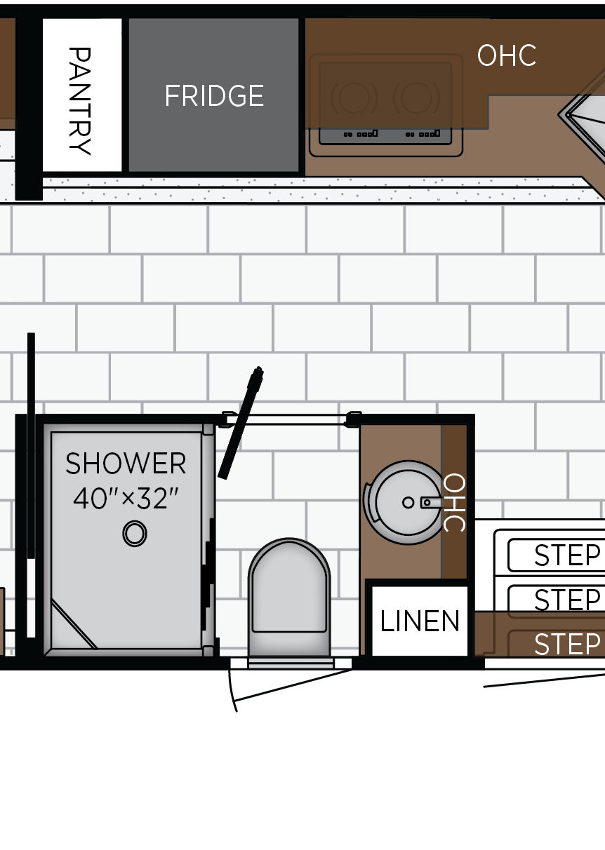 2027 Supreme Aire 3827 Bathroom Floorplan