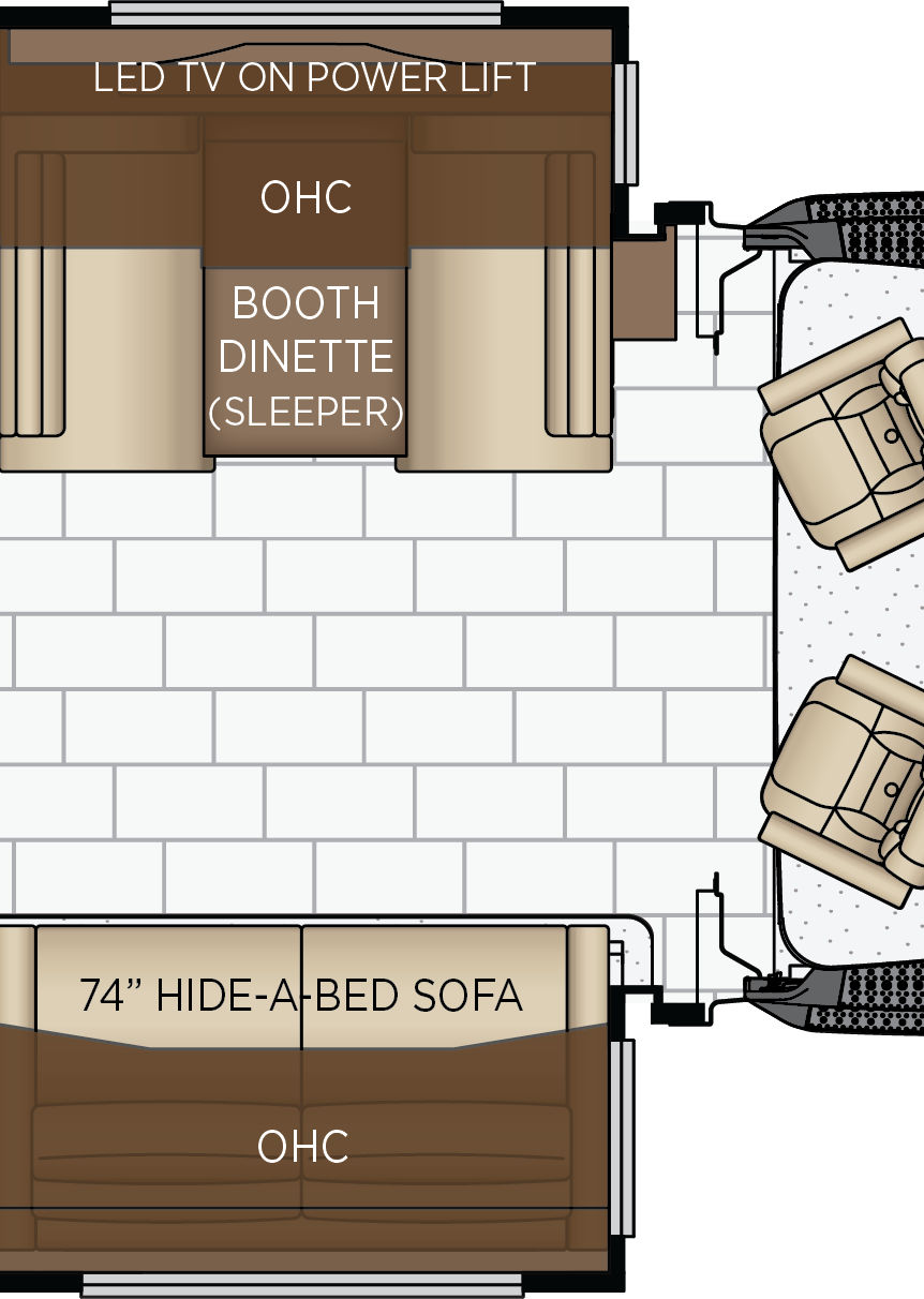 2027 Supreme Aire 3827 Cabin Floorplan