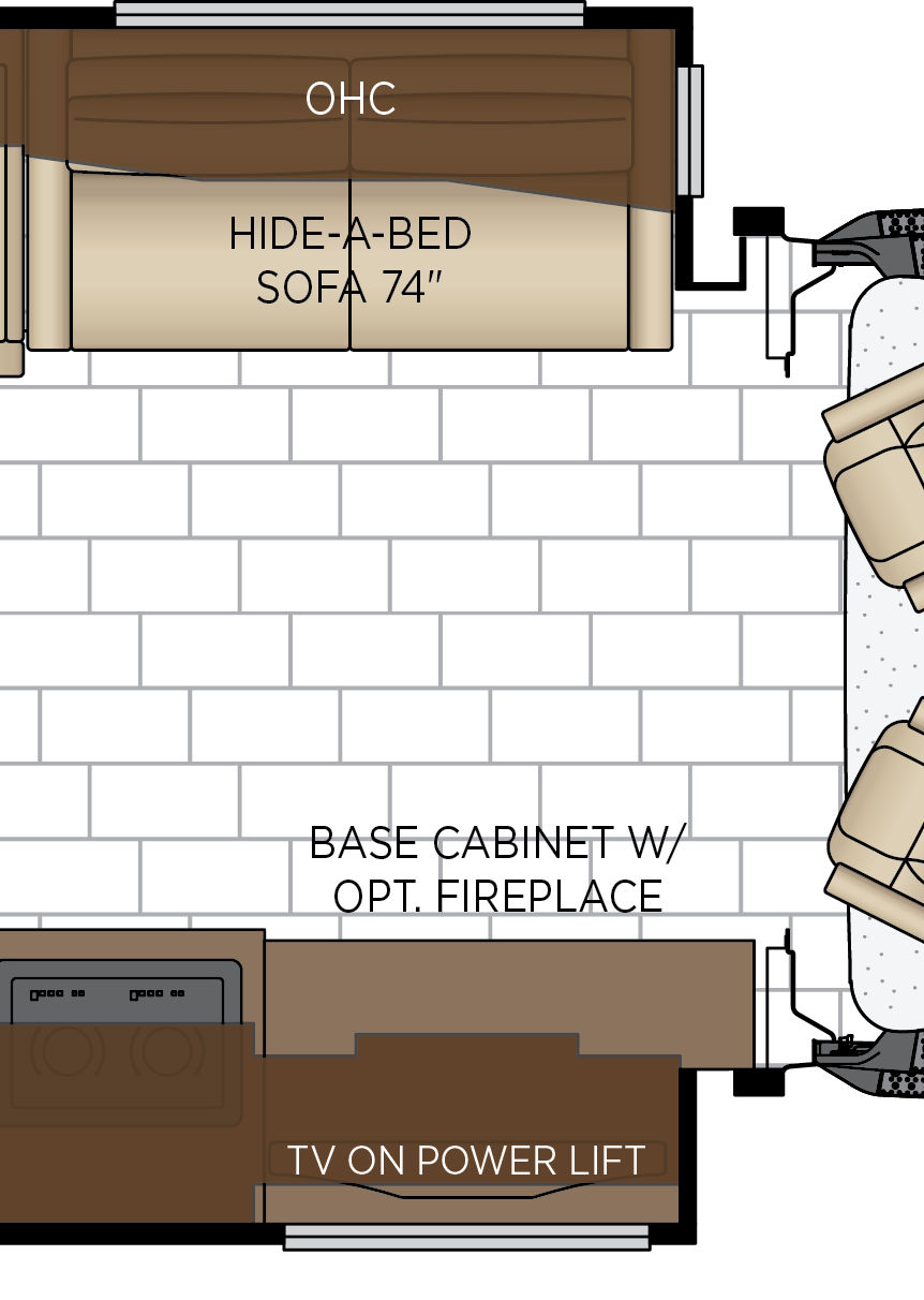 2027 Supreme Aire 4129 Cabin Floorplan