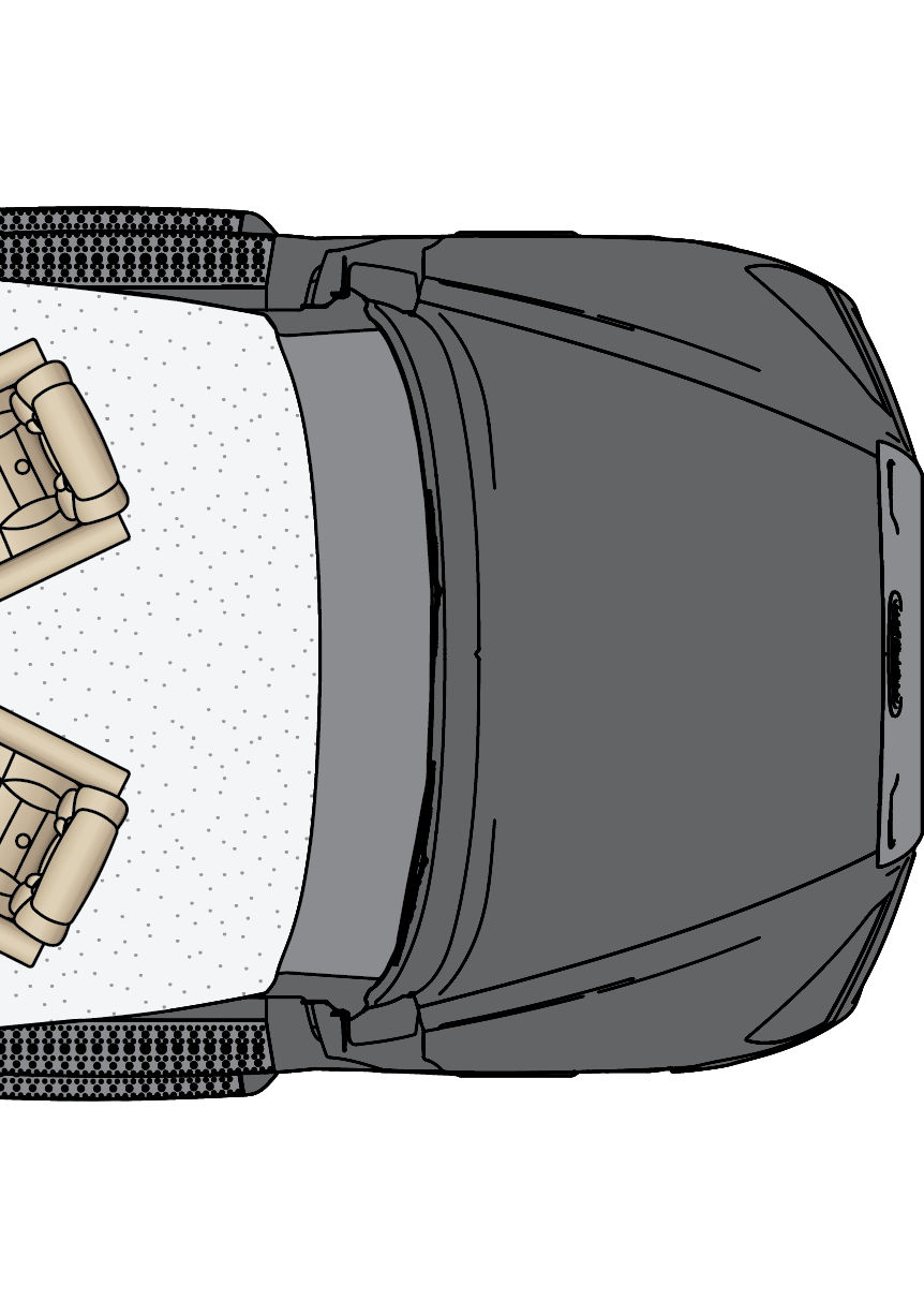 2027 Supreme Aire 4129 Cockpit Floorplan