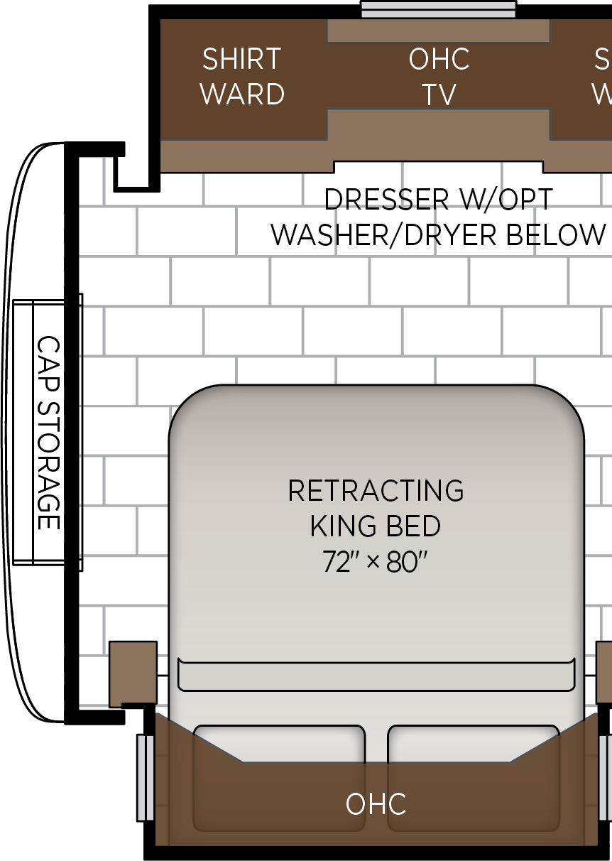 2027 Supreme Aire 4129 Exterior & Storage Floorplan