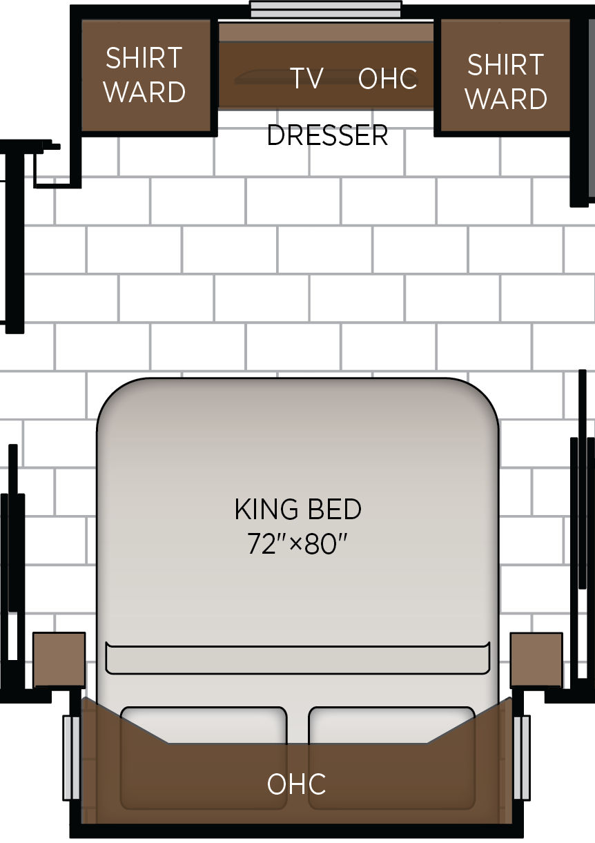 2027 Supreme Aire 4141 Bedroom Floorplan