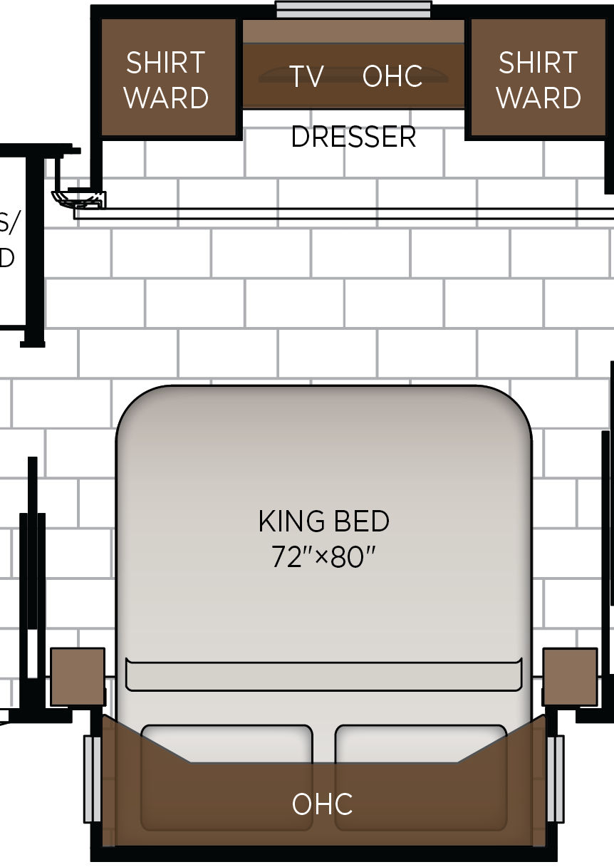 2027 Supreme Aire 4341 Bedroom Floorplan