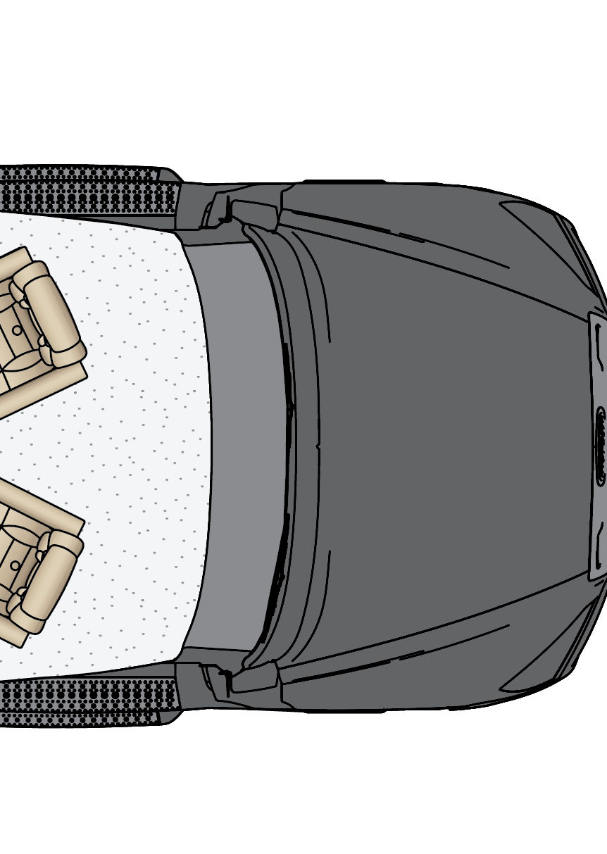 2027 Supreme Aire 4505 Cockpit Floorplan