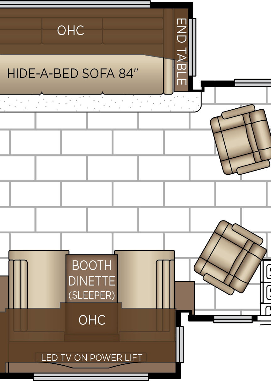 2027 Ventana 3512 Cabin Floorplan