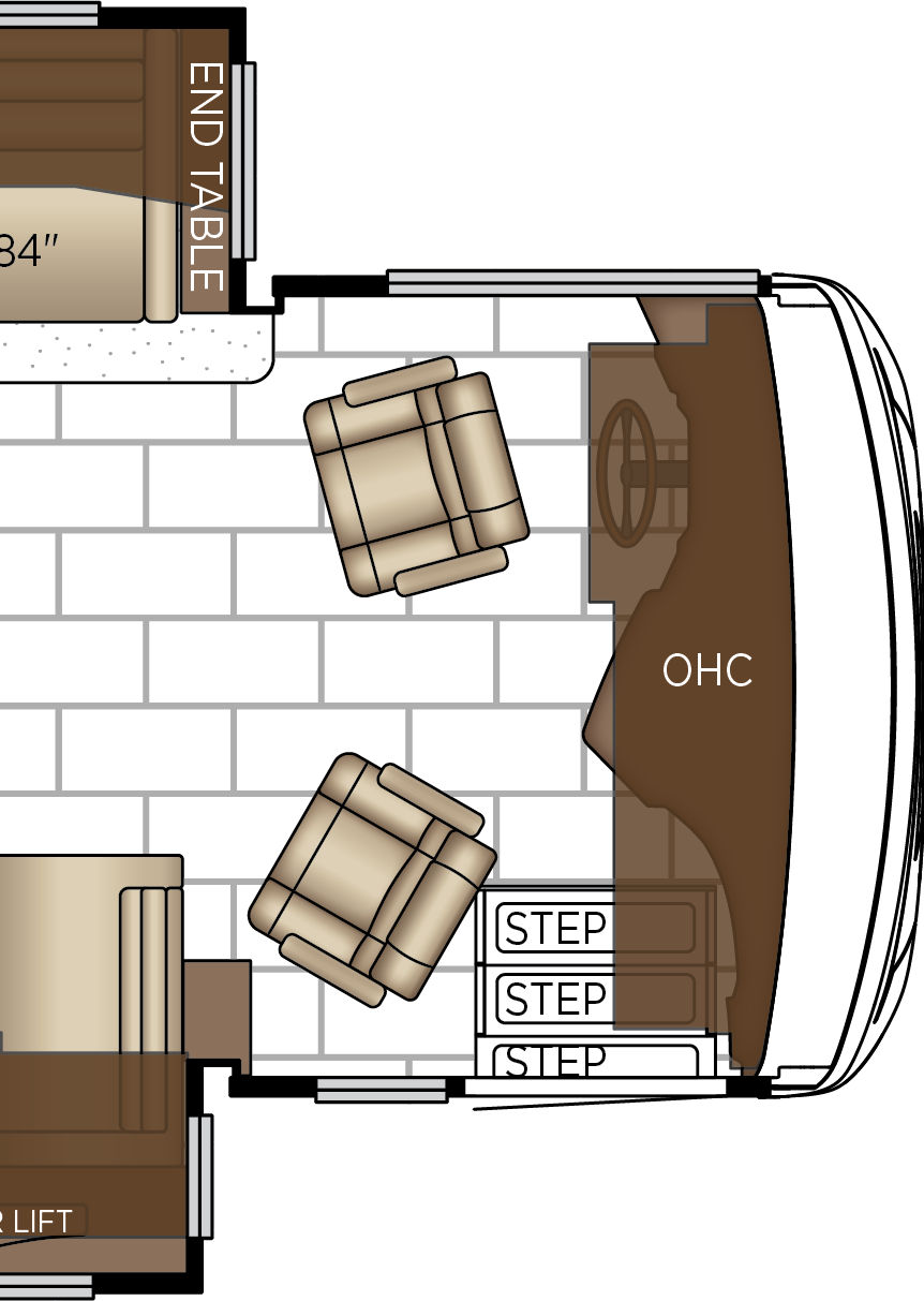 2027 Ventana 3512 Cockpit Floorplan