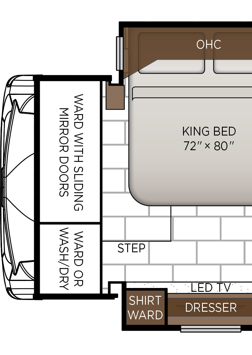 2027 Ventana 3512 Exterior & Storage Floorplan