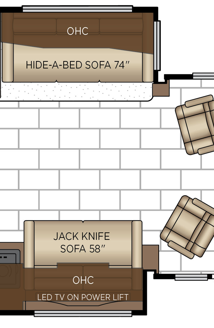 2027 Ventana 3809 Cabin Floorplan