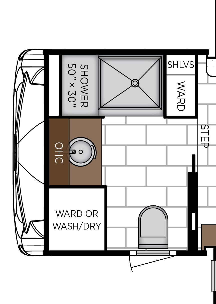 2027 Ventana 3809 Exterior & Storage Floorplan