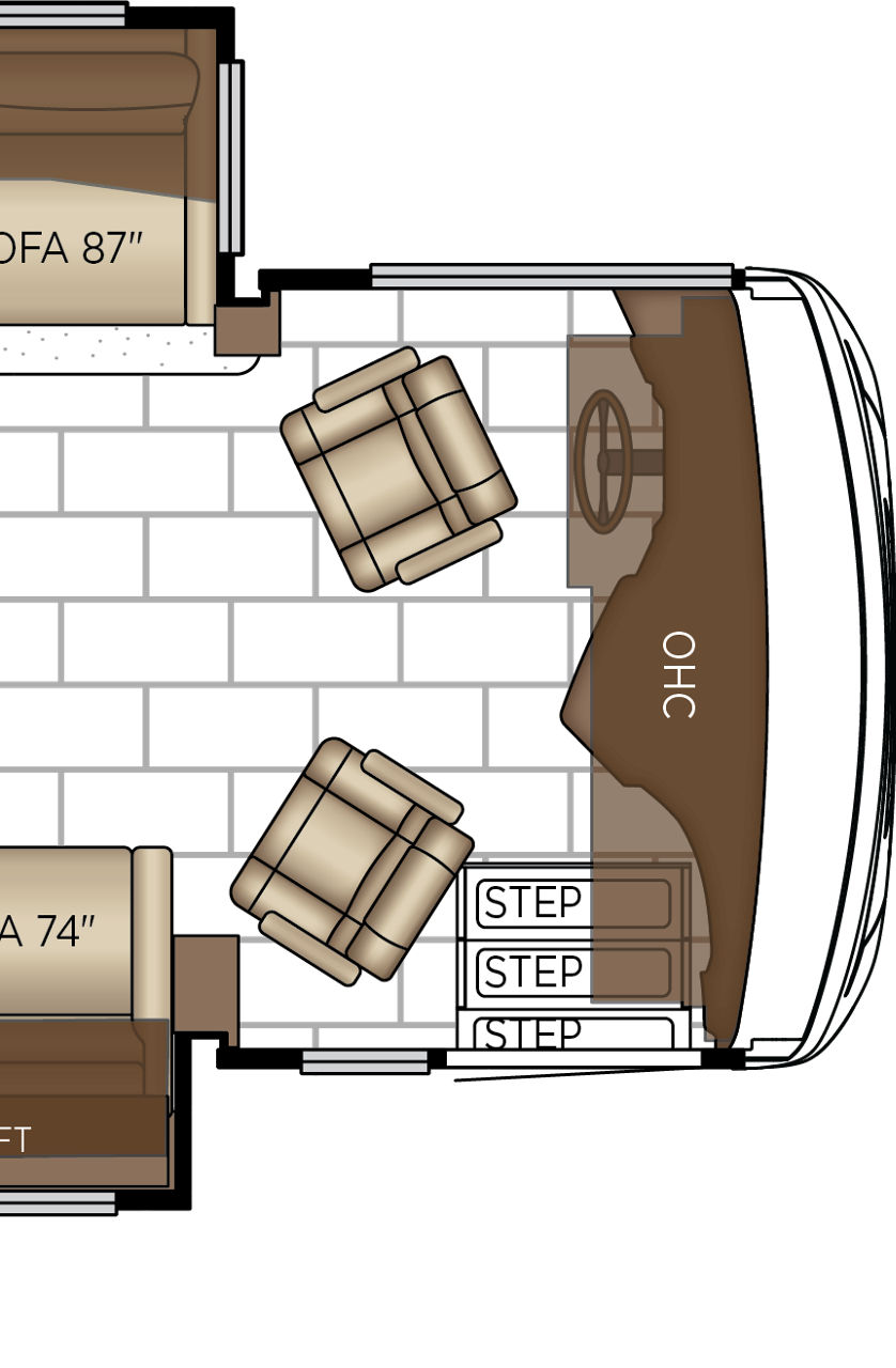 2027 Ventana 4037 Cockpit Floorplan