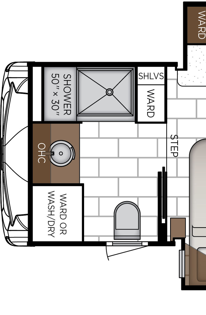 2027 Ventana 4037 Exterior & Storage Floorplan