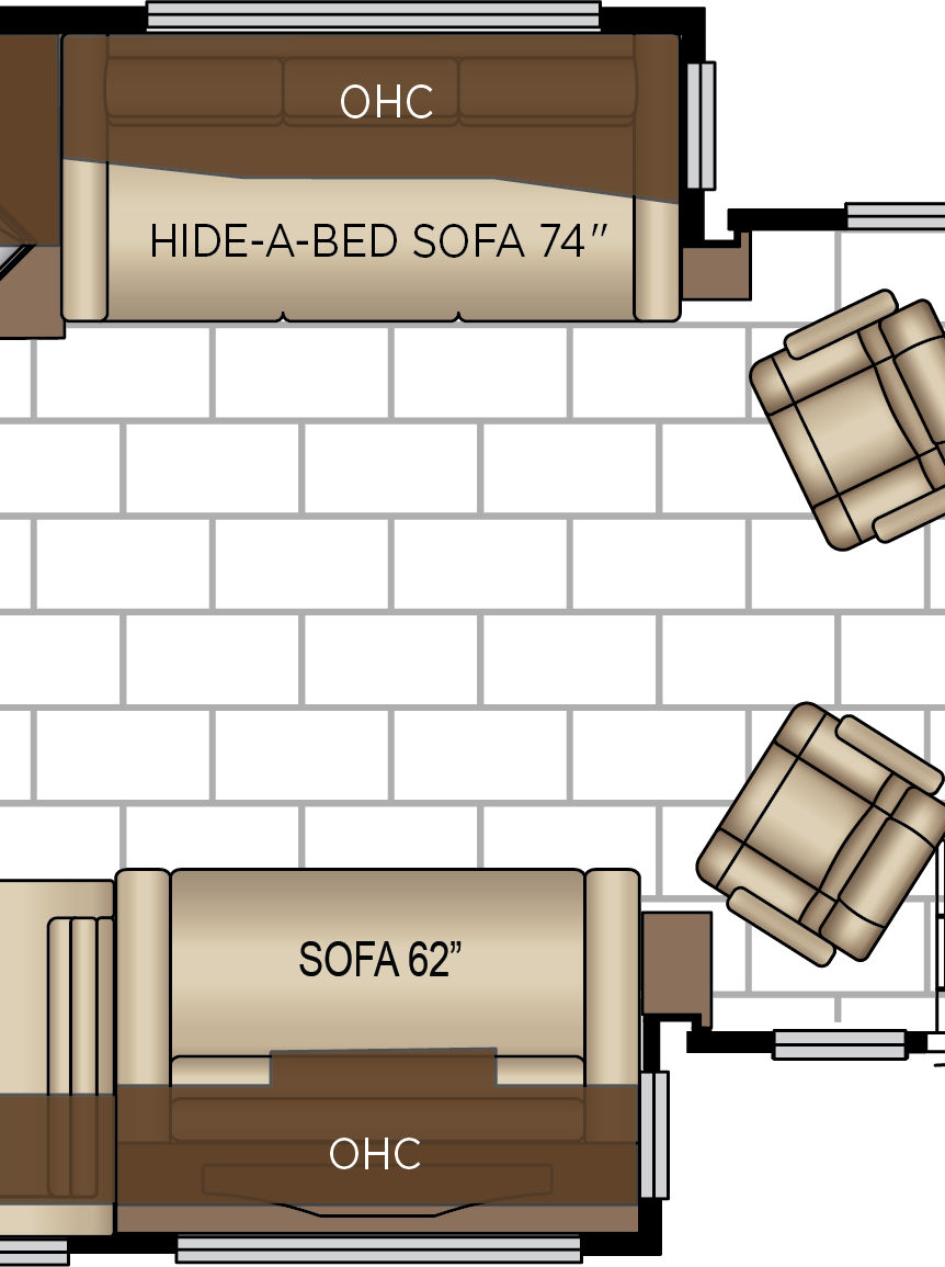 2027 Ventana 4345 Cabin Floorplan