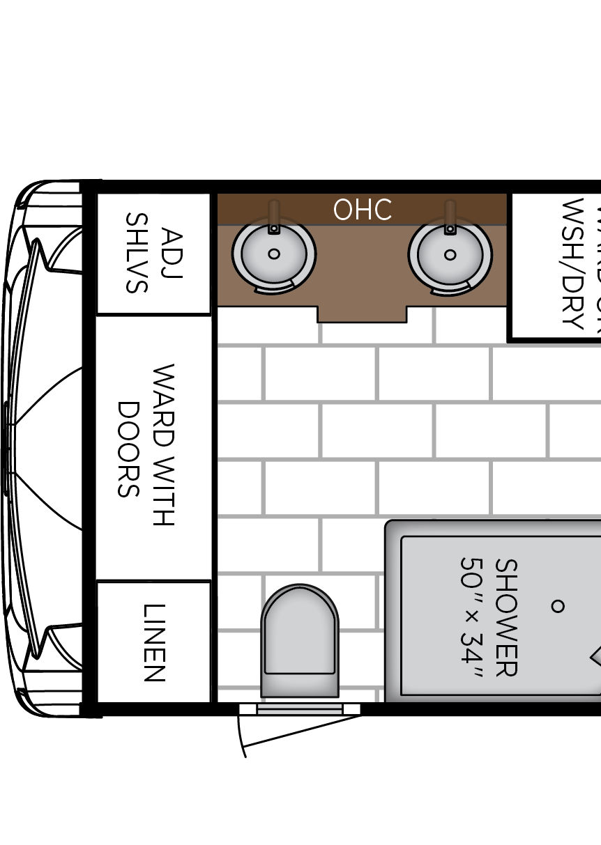 2027 Ventana 4369 Exterior & Storage Floorplan