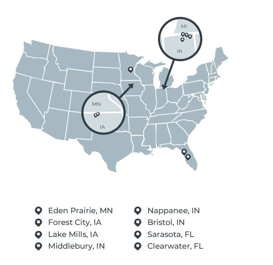 Winnebago Industries Locations