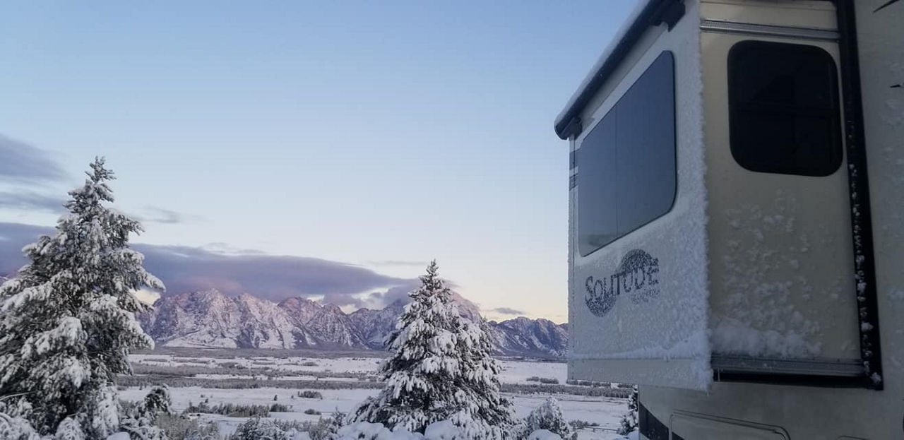 Grand Design solitude in snow