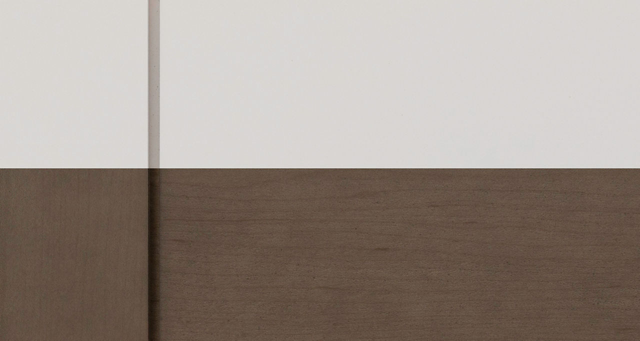 Essex Two-Tone Contemporary Summit-Chestnut Glazed Cabinets