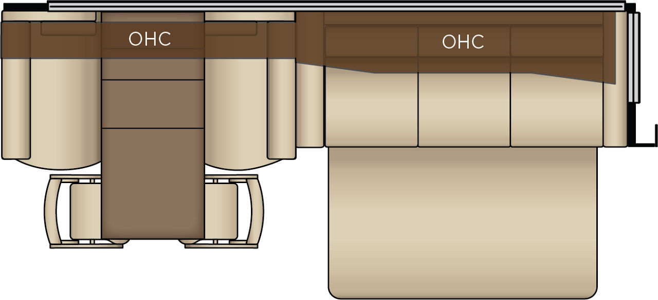 Overhead Cabinet in Dinette/Living Room Slideout