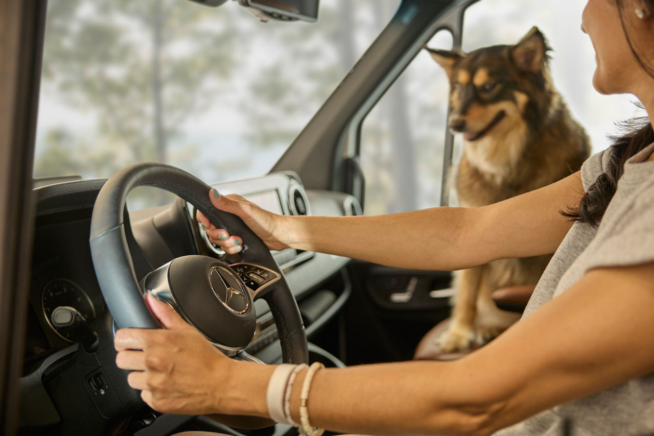 2026 Freedom Aire Dash interior - women driving