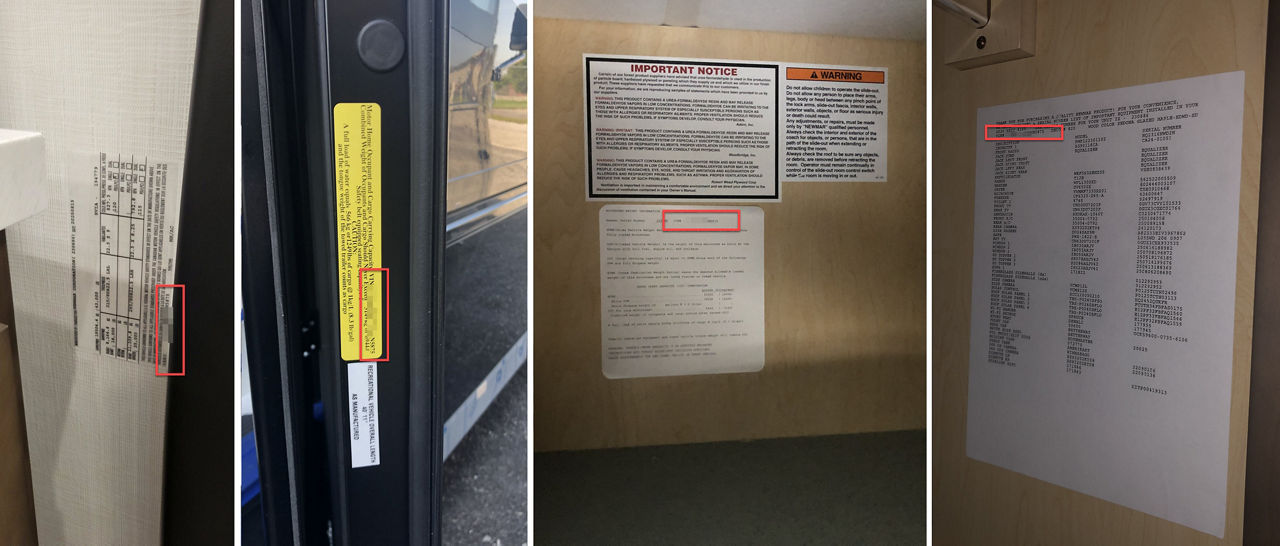 VIN Locations - Freightliner M2 - Interior