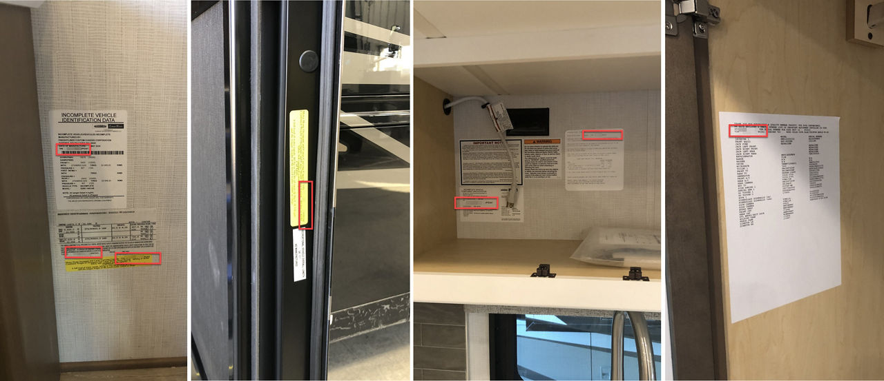 VIN Locations - Freightliner S2 - Interior