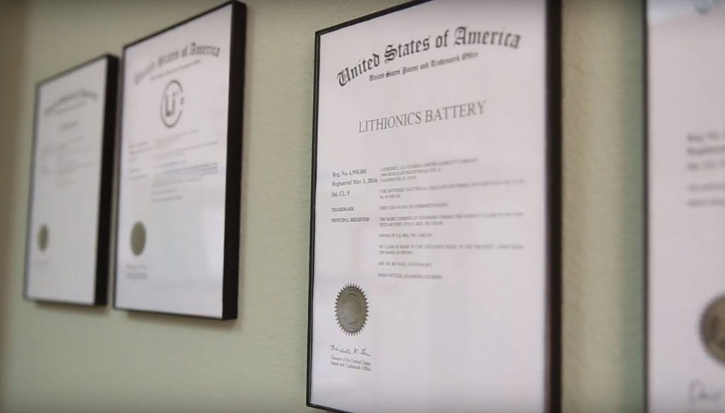 Lithionics Battery Trademark