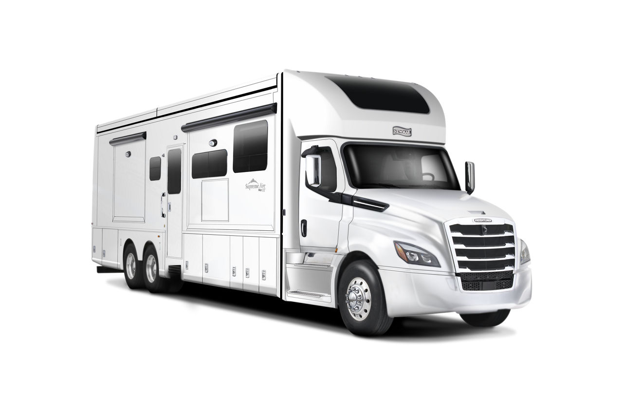 White luxury RV with modern design
