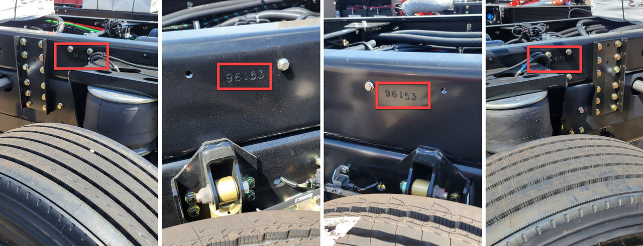 VIN Locations - Spartan Chassis 