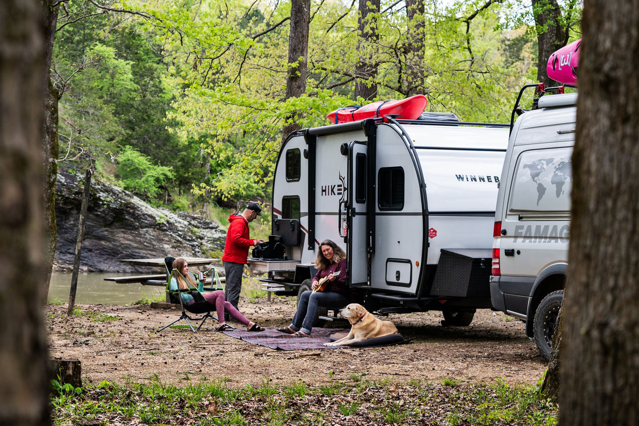 Winnebago Hike - Camping by the River