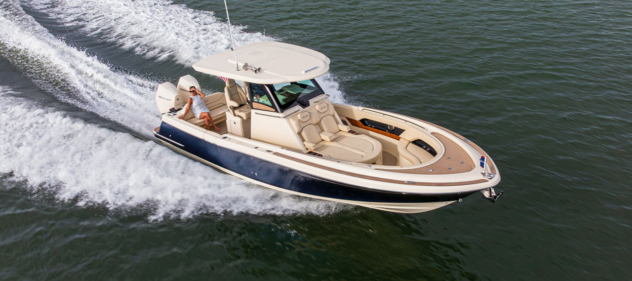 catalina boat on the water