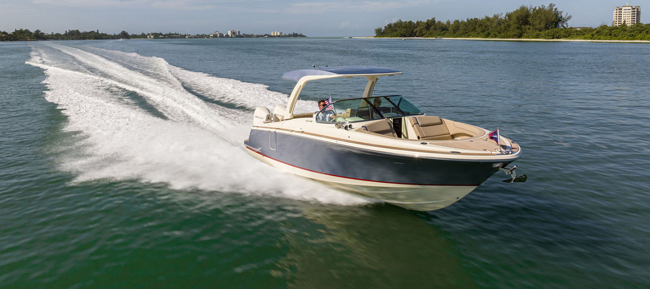 LAUNCH GT boat on the water