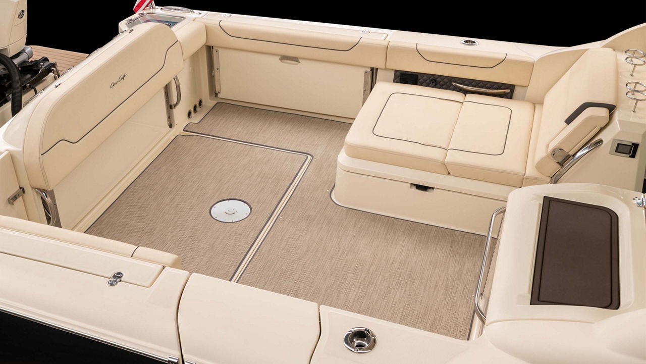 calypso 35 spacious soft area seats stowed