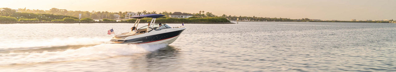 Sportster boat on the water