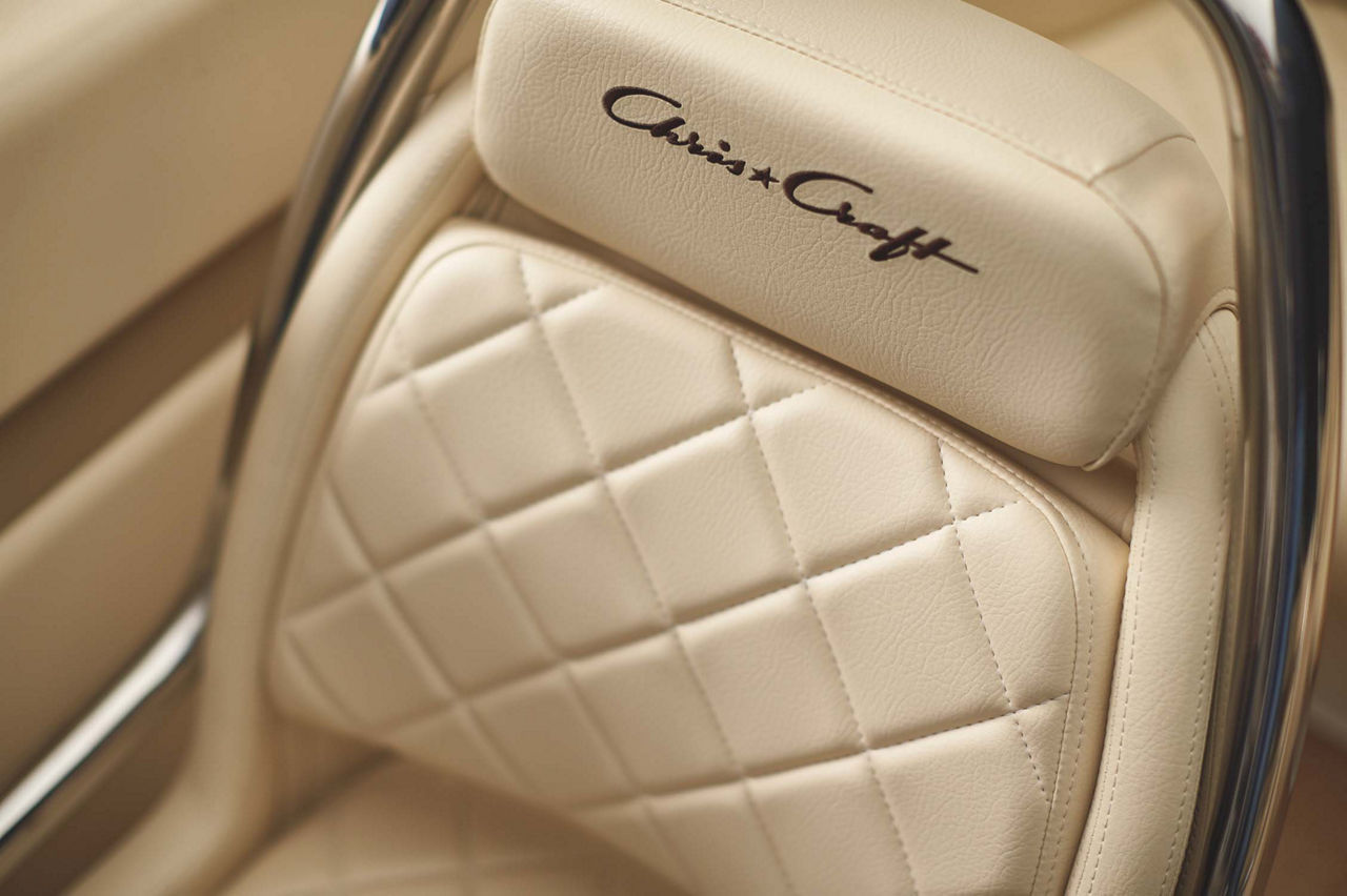 Boat chair with chris craft logo 