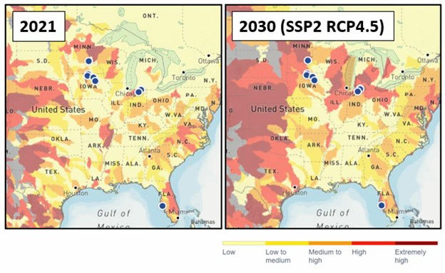 wri water stress map